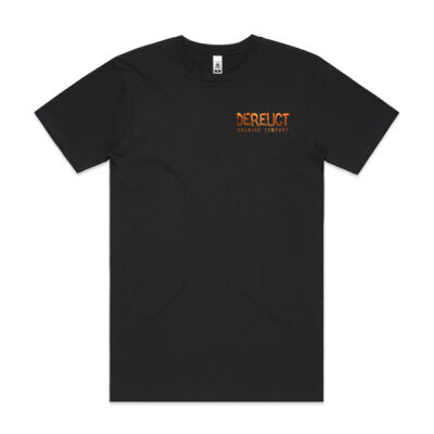 Derelict Logo Heavy Tee - classic - rear logo Thumbnail