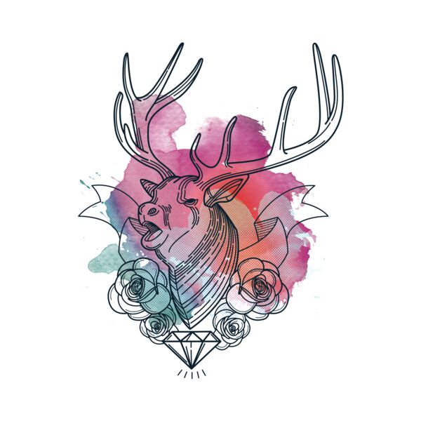 Geometric Stag Thumbnail